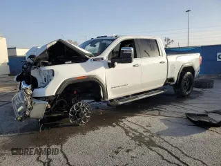 2020 GMC Sierra 2500HD SLT z VIN 1GT49NE78LF173597, wystawiony jako Copart lot #89345455 z przebiegiem 124 315 mil mil oraz Czysty tytuł • Clean title. Historia ofert i sprzedaży dostępna na DreamBid. Obrazek 1.