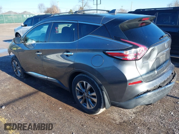 2017 Nissan Murano S with VIN 5N1AZ2MG5HN152072, listed as a IAAI auction lot 41634106 with 94,468 mi miles and . Bid and sale history available at carsss.com. Image 3.