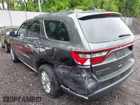2015 Dodge Durango SXT with VIN 1C4RDJAG6FC177561, listed as a IAAI auction lot 42314437 with 104,898 mi miles and . Bid and sale history available at DreamBid. Image 3.