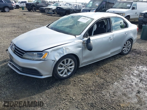 2015 Volkswagen Jetta Sedan 1.8T SE with VIN 3VWD17AJ3FM297573, listed as a IAAI auction lot 41884541 with 98,225 mi miles. Bid and sale history available at carsss.com. Image 17.