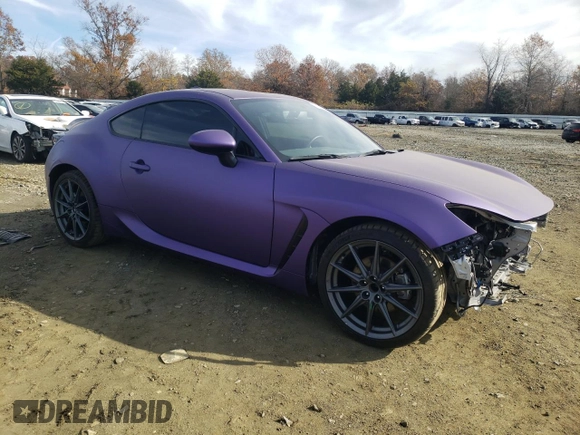 2022 Subaru BRZ Limited with VIN JF1ZDBF18N8704243, listed as a Copart auction lot 79225154 with 22,147 mi miles and Salvage Title. Bid and sale history available at carsss.com. Image 4.