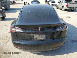 2022 Tesla Model 3 with VIN 5YJ3E1EA3NF125606, listed as a Copart auction lot 49087955 with 41,543 mi miles and Salvage Title. Bid and sale history available at carsss.com. Image 6.