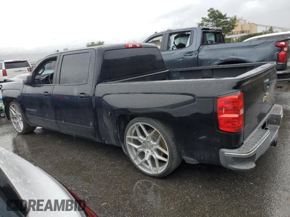2017 Chevrolet Silverado 1500 LT with VIN 3GCPCREC8HG141600, listed as a Copart auction lot 43753515 with 0 mi miles and Salvage Title. Bid and sale history available at carsss.com. Image 2.