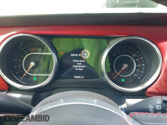2023 Jeep Wrangler Rubicon with VIN 1C4JJXFG7PW541813, listed as a IAAI auction lot 42640045 with 53,645 mi miles and . Bid and sale history available at DreamBid. Image 7.