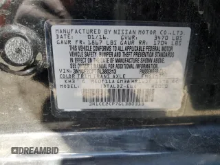 2016 Nissan Note S Plus with VIN 3N1CE2CP7GL380313, listed as a Copart auction lot 49840095 with 59,460 mi miles and Salvage Title. Bid and sale history available at DreamBid. Image 12.