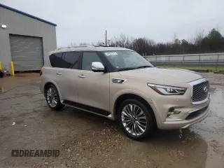 2021 Infiniti QX80 SENSORY with VIN JN8AZ2BE7M9268337, listed as a Copart auction lot 44951375 with 20,752 mi miles and Salvage Title. Bid and sale history available at carsss.com. Image 4.