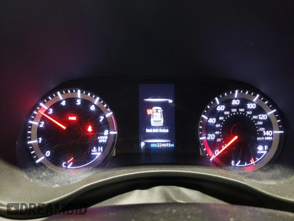 2020 Toyota Highlander L with VIN 5TDCZRBH0LS030899, listed as a Copart auction lot 75532334 with 224,693 mi miles and Salvage title. Bid and sale history available at DreamBid. Image 9.
