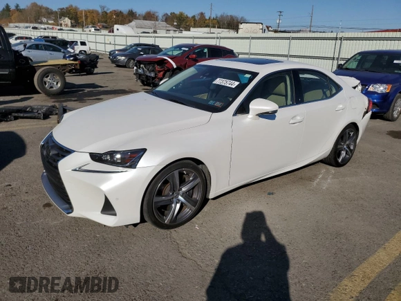 2020 Lexus IS 300 with VIN JTHD81F25L5041559, listed as a Copart auction lot 77375744 with 18,263 mi miles and Salvage title. Bid and sale history available at DreamBid. Image 1.