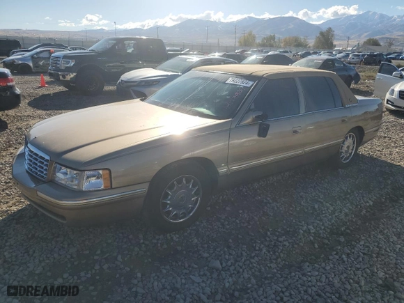 1999 Cadillac DeVille DHS with VIN 1G6KE54Y5XU721363, listed as a Copart auction lot 79227924 with 0 mi miles and Salvage Title. Bid and sale history available at carsss.com. Image 1.