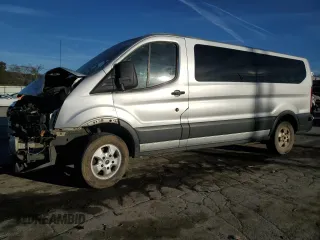 2018 Ford Transit Passenger XL with VIN 1FBZX2YM5JKB06041, listed as a Copart auction lot 76293114 with 186,099 mi miles and Salvage Title. Bid and sale history available at carsss.com. Image 1.