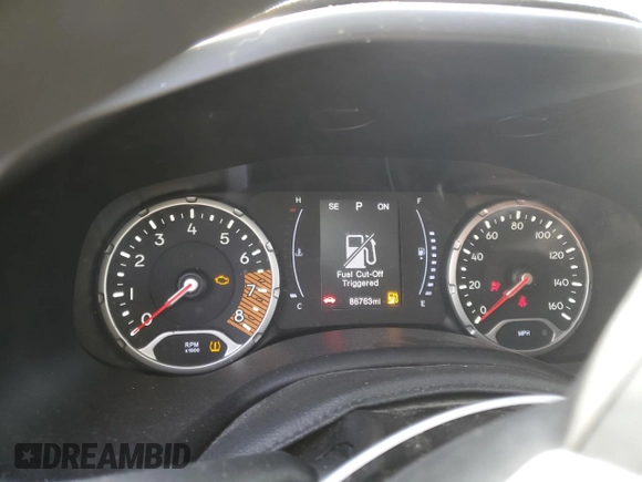 2020 Jeep Renegade Jeepster with VIN ZACNJBAB0LPL97557, listed as a Copart auction lot 52423944 with 86,763 mi miles and Salvage Title. Bid and sale history available at carsss.com. Image 9.