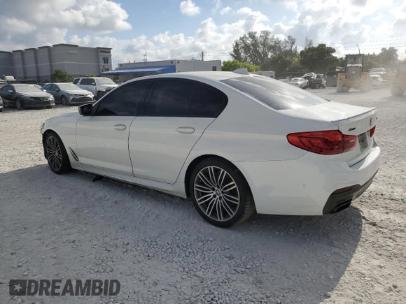 2019 BMW 5 Series M550i xDrive with VIN WBAJB9C56KB288170, listed as a Copart auction lot 54415635 with Not provided miles and Non repairable. Bid and sale history available at DreamBid. Image 2.