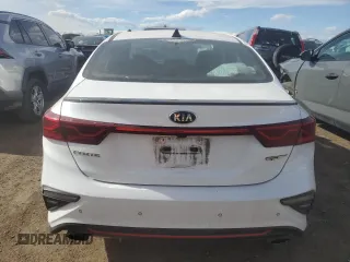 2021 Kia Forte GT with VIN 3KPF44AC0ME315280, listed as a Copart auction lot 46651825 with 57,845 mi miles and Salvage Title. Bid and sale history available at carsss.com. Image 6.