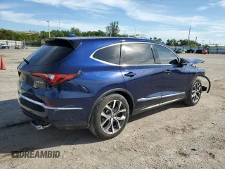 2023 Acura MDX w/Technology Package with VIN 5J8YD9H47PL006004, listed as a Copart auction lot 75084894 with 10,988 mi miles and Salvage Title. Bid and sale history available at carsss.com. Image 3.