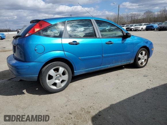 2007 Ford Focus S with VIN 1FAHP37NX7W325396, listed as a Copart auction lot 47282355 with 202,628 mi miles and Salvage Title. Bid and sale history available at carsss.com. Image 3.