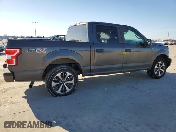 2020 Ford F-150 XL with VIN 1FTEW1CPXLKD42809, listed as a Copart auction lot 87208204 with 104,049 mi miles and Salvage Title. Bid and sale history available at carsss.com. Image 3.