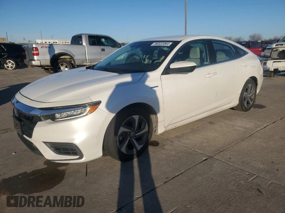 2019 Honda Insight EX with VIN 19XZE4F55KE028941, listed as a Copart auction lot 86532064 with 143,856 mi miles and Salvage Title. Bid and sale history available at DreamBid. Image 1.