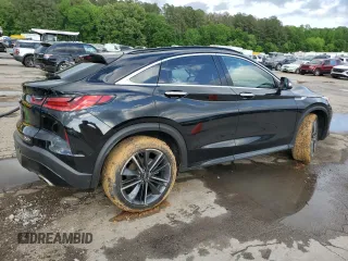 2025 Infiniti QX55 Luxe with VIN 3PCAJ5JRXSF106746, listed as a Copart auction lot 54404335 with 4,466 mi miles and Salvage title. Bid and sale history available at DreamBid. Image 3.