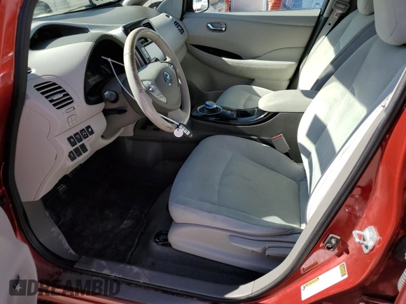 2014 Nissan LEAF SV z VIN 1N4AZ0CP0EC333782, wystawiony jako Copart lot #47541495 z przebiegiem 73 795 mil mil oraz Szkoda całkowita • Salvage title. Historia ofert i sprzedaży dostępna na DreamBid. Obrazek 7.