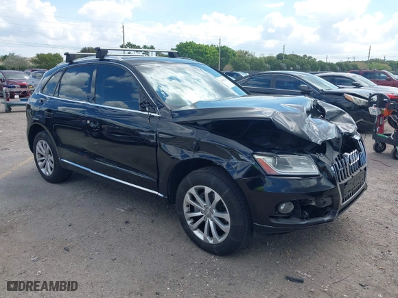 2015 Audi Q5 Premium with VIN WA1CFAFP7FA130120, listed as a IAAI auction lot 41688796 with 74,518 mi miles. Bid and sale history available at carsss.com. Image 1.
