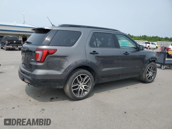 2018 Ford Explorer Sport z VIN 1FM5K8GT7JGB73212, wystawiony jako Copart lot #58817145 z przebiegiem 82 189 mil mil oraz Szkoda całkowita • Salvage title. Historia ofert i sprzedaży dostępna na DreamBid. Obrazek 3.