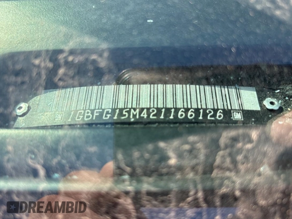 2002 Chevrolet Chevy Van z VIN 1GBFG15M421166126, wystawiony jako Copart lot #47683735 z przebiegiem 213 774 mil mil oraz Czysty tytuł • Clean title. Historia ofert i sprzedaży dostępna na DreamBid. Obrazek 10.