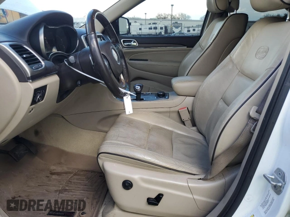 2014 Jeep Grand Cherokee Overland with VIN 1C4RJFCT6EC247798, listed as a Copart auction lot 48344975 with 172,253 mi miles and Salvage Title. Bid and sale history available at DreamBid. Image 7.