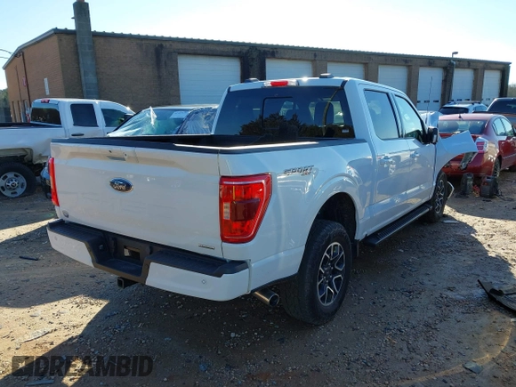 2023 Ford F-150 XL with VIN 1FTFW1E85PFC40679, listed as a IAAI auction lot 41197863 with 12,478 mi miles. Bid and sale history available at carsss.com. Image 4.