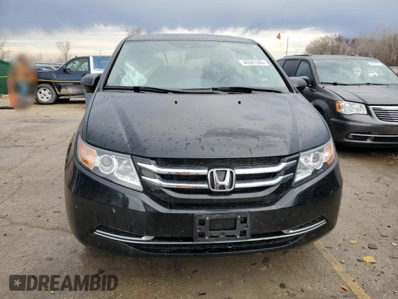 2014 Honda Odyssey EX-L with VIN 5FNRL5H62EB036964, listed as a Copart auction lot 46581355 with 62,290 mi miles and Salvage Title. Bid and sale history available at DreamBid. Image 5.