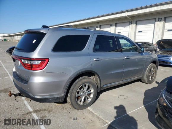 2015 Dodge Durango Limited with VIN 1C4RDJDG1FC892078, listed as a Copart auction lot 52322775 with 122,372 mi miles and Salvage title. Bid and sale history available at DreamBid. Image 3.