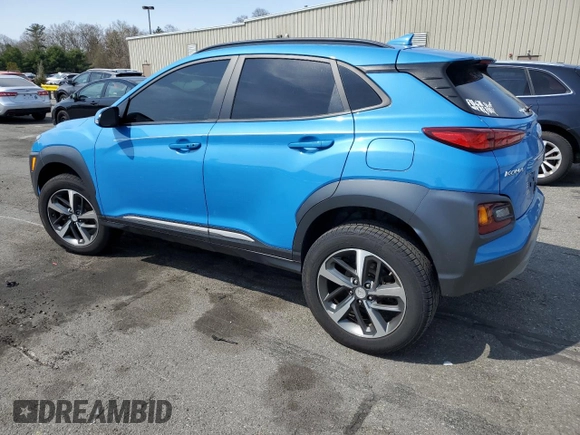 2020 Hyundai Kona Ultimate with VIN KM8K5CA53LU529456, listed as a Copart auction lot 53714925 with 0 mi miles and Salvage Title. Bid and sale history available at carsss.com. Image 2.