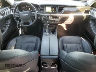 2018 Genesis G80 3.8L z VIN KMHGN4JE1JU265260, wystawiony jako Copart lot #87121164 z przebiegiem 90 611 mil mil oraz Szkoda całkowita • Salvage title. Historia ofert i sprzedaży dostępna na DreamBid. Obrazek 8.
