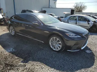 2022 Lexus LS with VIN JTHD51FF2N5016858, listed as a Copart auction lot 43971535 with 21,022 mi miles and Salvage Title. Bid and sale history available at carsss.com. Image 4.