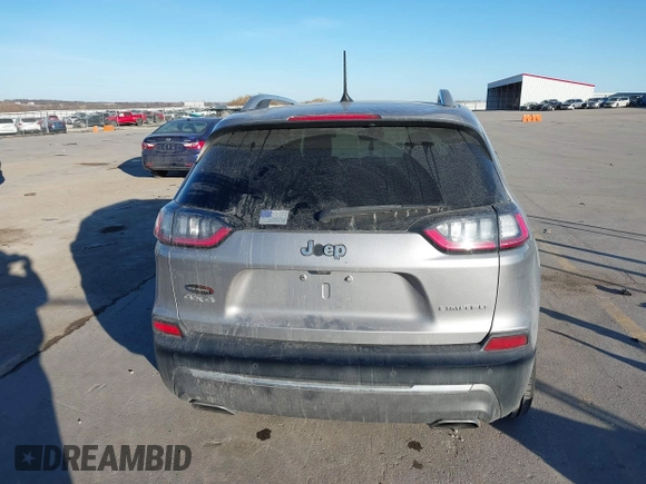 2019 Jeep Cherokee Limited with VIN 1C4PJMDN0KD180598, listed as a IAAI auction lot 41433530 with 137,398 mi miles. Bid and sale history available at carsss.com. Image 17.