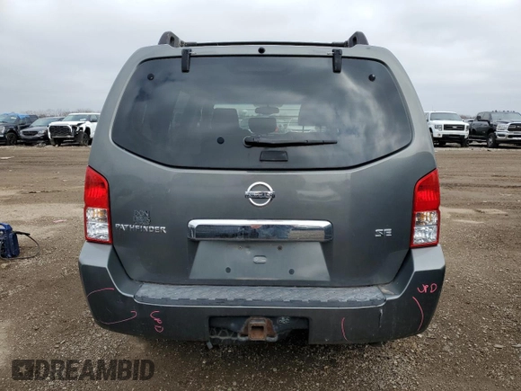 2005 Nissan Pathfinder SE с VIN 5N1AR18W45C773094, выставлен на аукционе Copart как лот 52740655 с пробегом 164 456 миль миль и Списание • Salvage title. История ставок и продаж доступна на DreamBid. Изображение 6.
