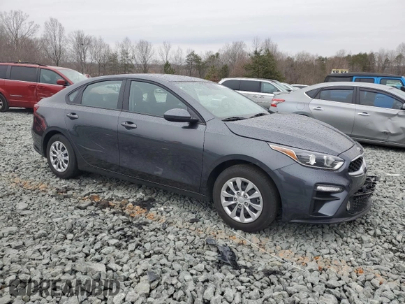 2021 Kia Forte LXS with VIN 3KPF24AD7ME393389, listed as a Copart auction lot 44128705 with 22,397 mi miles and Salvage title. Bid and sale history available at DreamBid. Image 4.