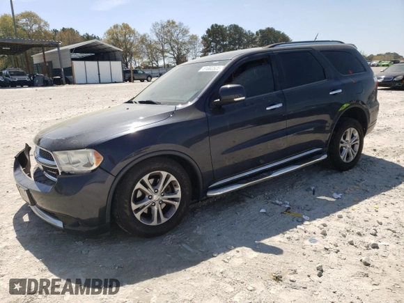 2013 Dodge Durango Crew with VIN 1C4RDHDG4DC698800, listed as a Copart auction lot 51002525 with 156,774 mi miles and Salvage Title. Bid and sale history available at carsss.com. Image 1.