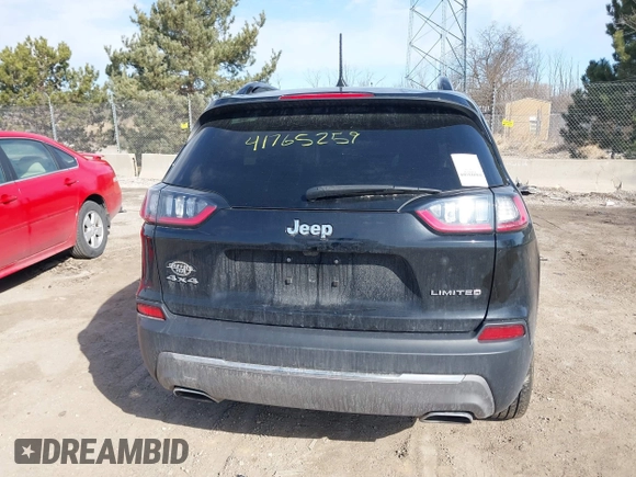 2022 Jeep Cherokee Limited with VIN 1C4PJMDX3ND509817, listed as a IAAI auction lot 41765259 with Not provided miles and . Bid and sale history available at DreamBid. Image 15.