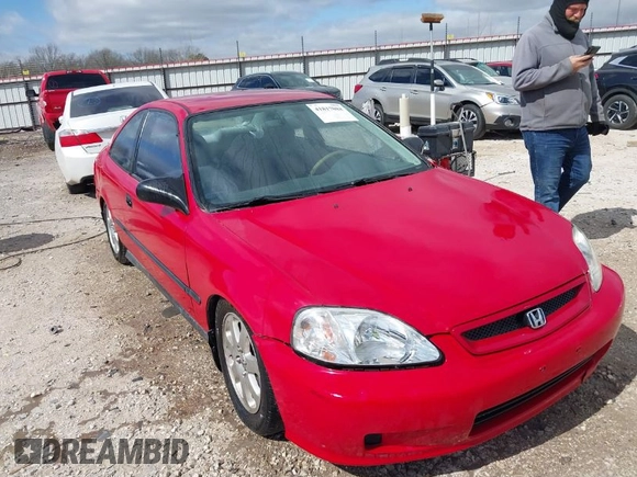 1999 Honda Civic DX with VIN 1HGEJ6129XL091348, listed as a IAAI auction lot 41817088 with 179,246 mi miles. Bid and sale history available at carsss.com. Image 1.