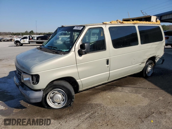 2006 Ford Econoline Passenger XL with VIN 1FMRE11W96HB04509, listed as a Copart auction lot 47960365 with 164,737 mi miles and Salvage Title. Bid and sale history available at DreamBid. Image 1.