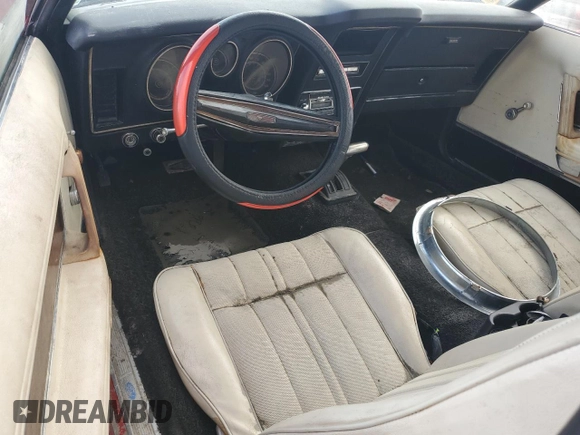 1972 Ford Mustang с VIN 2F03F214245, выставлен на аукционе Copart как лот 77535234 с пробегом 77 547 миль миль и Списание • Salvage title. История ставок и продаж доступна на DreamBid. Изображение 8.