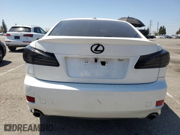 2012 Lexus IS 250 z VIN JTHBF5C2XC5162760, wystawiony jako Copart lot #57322465 z przebiegiem 104 665 mil mil oraz Szkoda całkowita • Salvage title. Historia ofert i sprzedaży dostępna na DreamBid. Obrazek 6.
