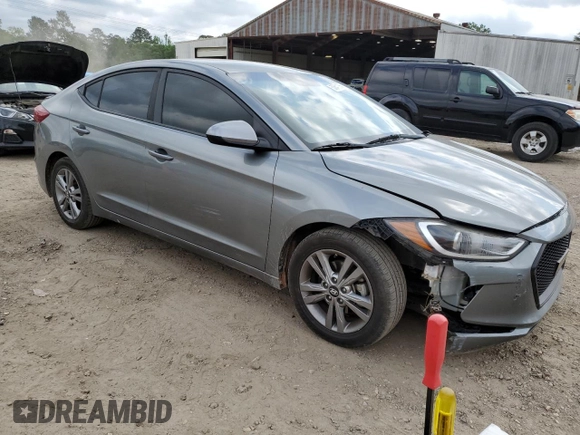 2018 Hyundai Elantra SEL z VIN KMHD84LFXJU599741, wystawiony jako Copart lot #53641575 z przebiegiem 56 600 mil mil oraz Szkoda całkowita • Salvage title. Historia ofert i sprzedaży dostępna na DreamBid. Obrazek 4.