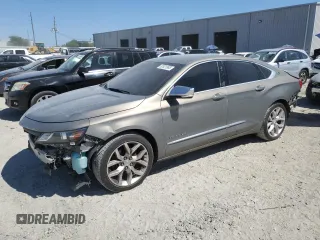 2018 Chevrolet Impala Premier with VIN 2G1125S3XJ9135697, listed as a Copart auction lot 52821965 with 122,546 mi miles and Salvage Title. Bid and sale history available at DreamBid. Image 1.