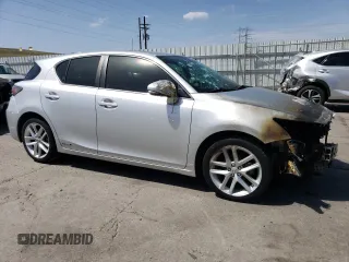 2014 Lexus CT 200h with VIN JTHKD5BH2E2194912, listed as a Copart auction lot 50872395 with Not provided miles and Salvage title. Bid and sale history available at DreamBid. Image 4.