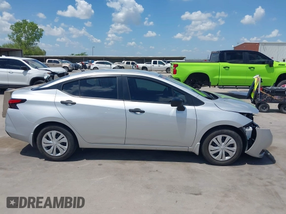 2024 Nissan Versa S with VIN 3N1CN8DV2RL841405, listed as a IAAI auction lot 42080581 with 12,605 mi miles. Bid and sale history available at carsss.com. Image 14.