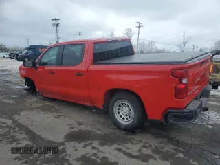 2021 Chevrolet Silverado 1500 Work Truck with VIN 1GCPYAEH3MZ139150, listed as a Copart auction lot 45953515 with 55,394 mi miles and Salvage Title. Bid and sale history available at DreamBid. Image 2.