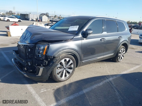 2021 Kia Telluride EX with VIN 5XYP34HC9MG156033, listed as a IAAI auction lot 41407148 with 62,218 mi miles. Bid and sale history available at carsss.com. Image 17.