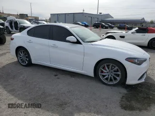 2022 Alfa Romeo Giulia with VIN ZARFAMAN2N7656343, listed as a Copart auction lot 49706275 with 63,524 mi miles and Salvage title. Bid and sale history available at DreamBid. Image 4.
