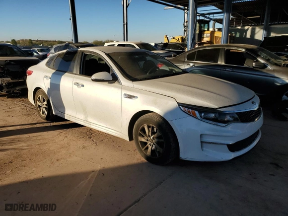 2017 Kia Optima LX with VIN 5XXGT4L32HG128916, listed as a Copart auction lot 41852555 with 104,283 mi miles and Salvage Title. Bid and sale history available at carsss.com. Image 4.
